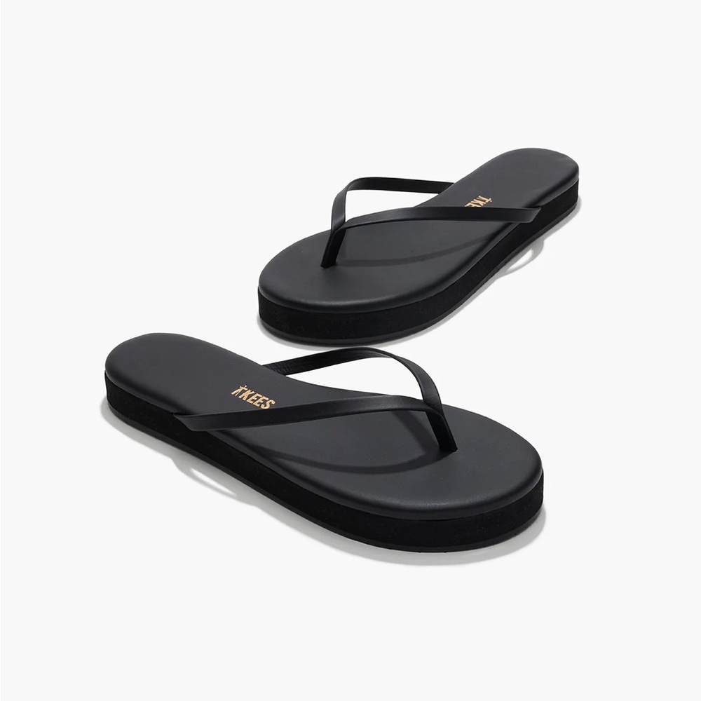 TKEES Women's Black Sandals